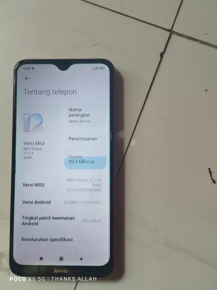 Redmi 8a pro ram 2/32 mulus HP z