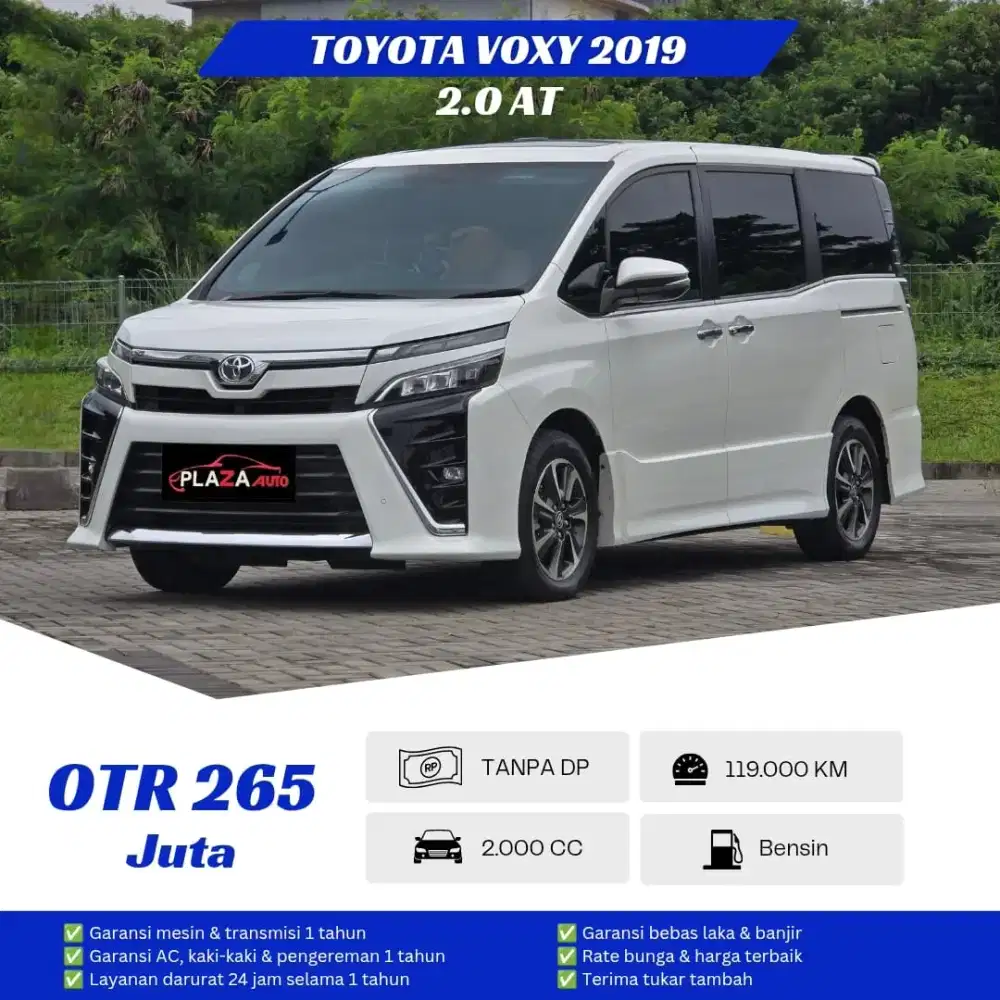 Toyota Voxy 2019
2.0 Automatic Siap pakai no pr