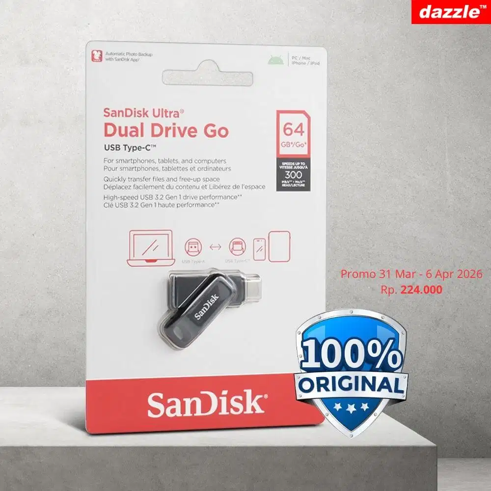 Flashdisk Sandisk Go Type C 64gb