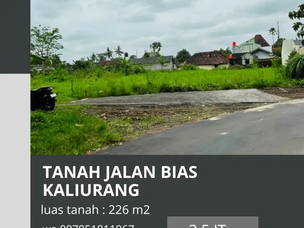 Tanah Jogja 2 MENIT SD BIAS KALIURANG SHMP