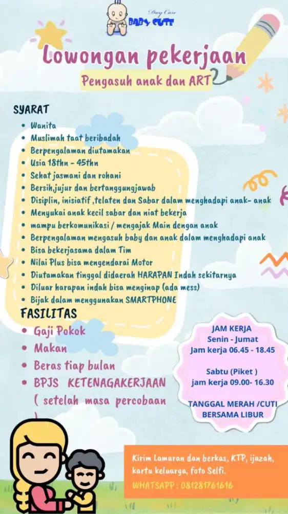 Loker daycare Bekasi