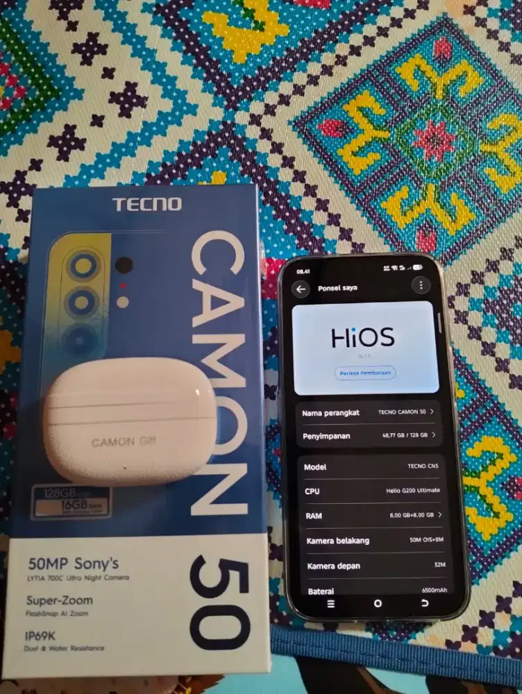 tecno camon 50 like new.