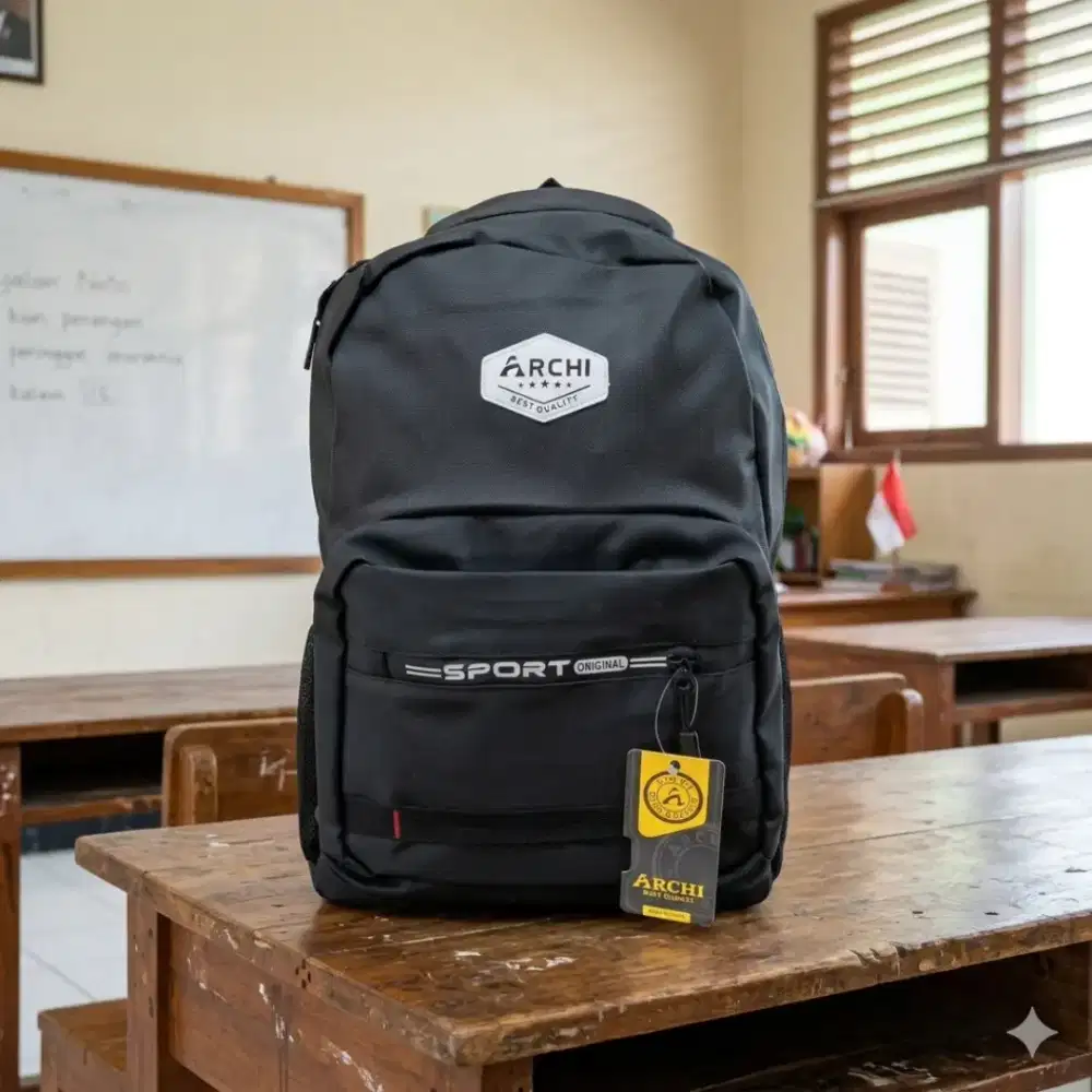 Tas ransel sekolah kuliah kerja laki-laki perempuan