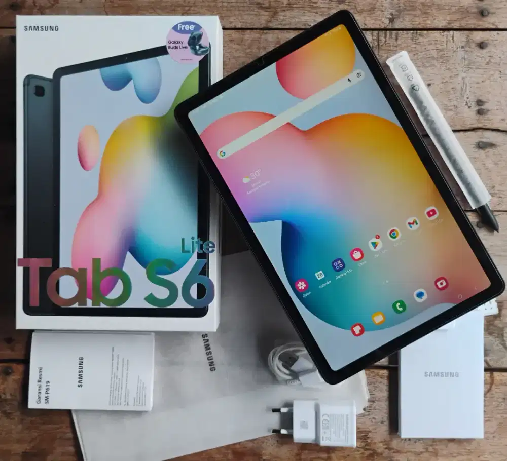 SAMSUNG TAB S6 LITE (2023) - RAM 4/128 GB || FULLSET ORIGINAL SEMUA