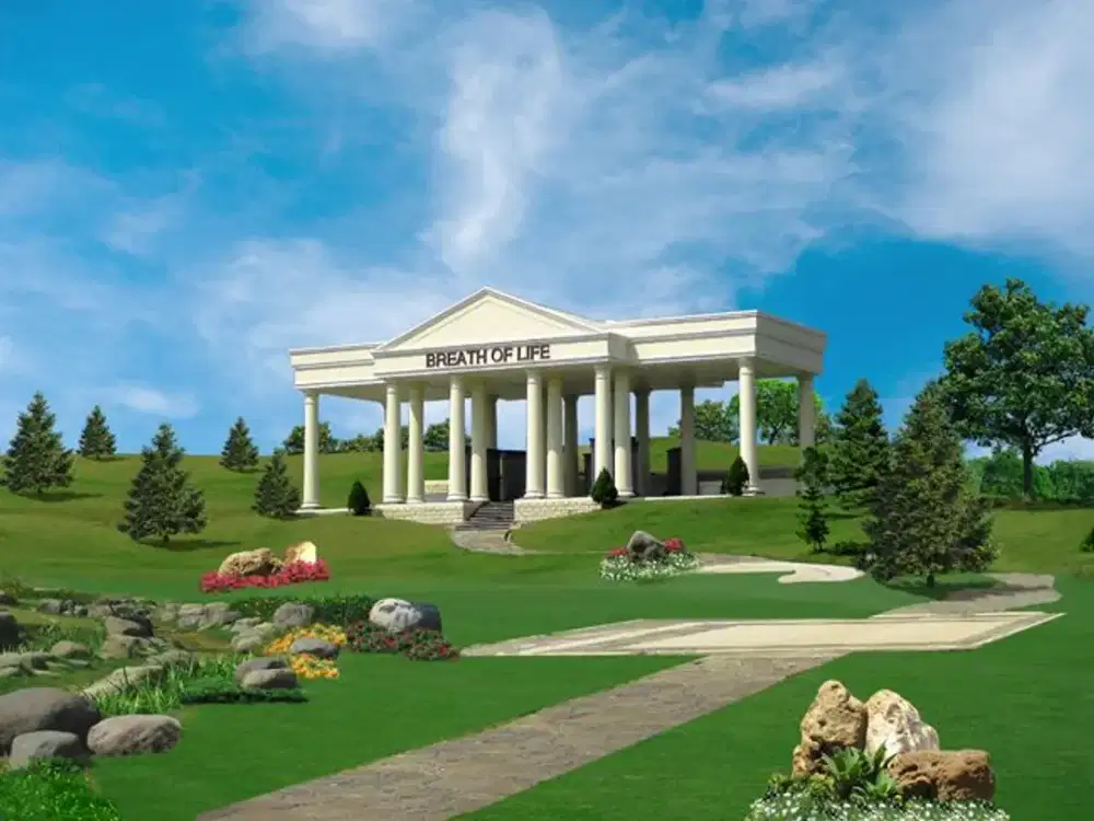 Rumah abu (Columbarium) Semi Outdoor, Breath of Life di San Diego Hills Karawang