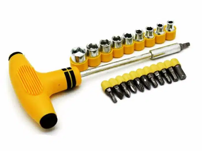 Obeng T Set 24 Pcs Serbaguna Kunci T Star Palu Socket Bits Sok 24pcs
