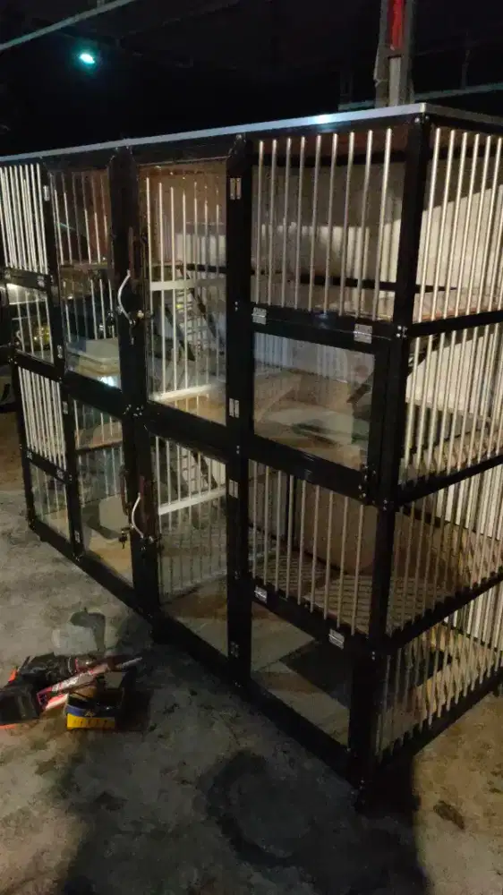 Kandang kucing Almunium 4 ruanga