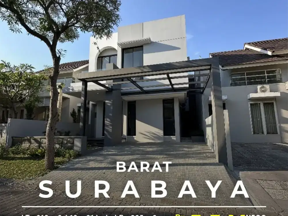 Dijual Rumah Modern di Kawasan Elite,Dekat PTC di Citraland, Surabaya