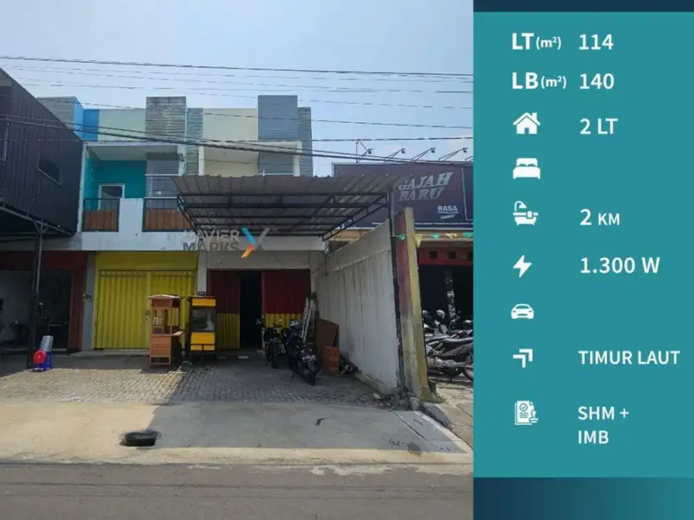 Dijual Ruko 2 Lantai di Jalan Danau Jonge Sawojajar Malang