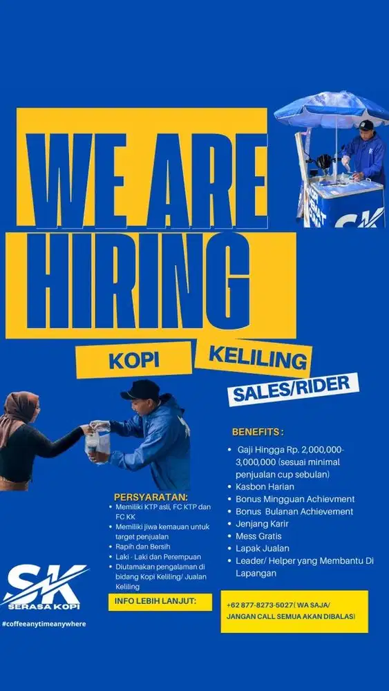 LOWONGAN KERJA CREW KOPI KELILING