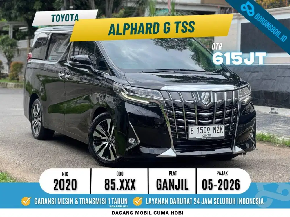 Toyota Alphard G ATPM TSS 2020 Hitam 2021 vellfire