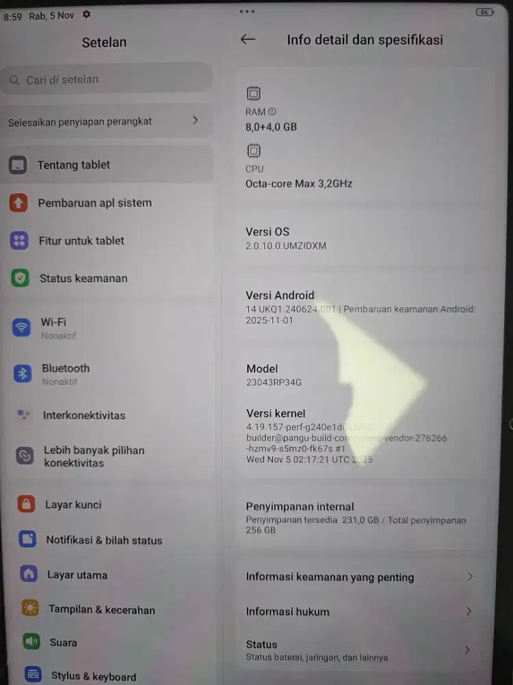 Xiaomi pad 6 8/256 gb