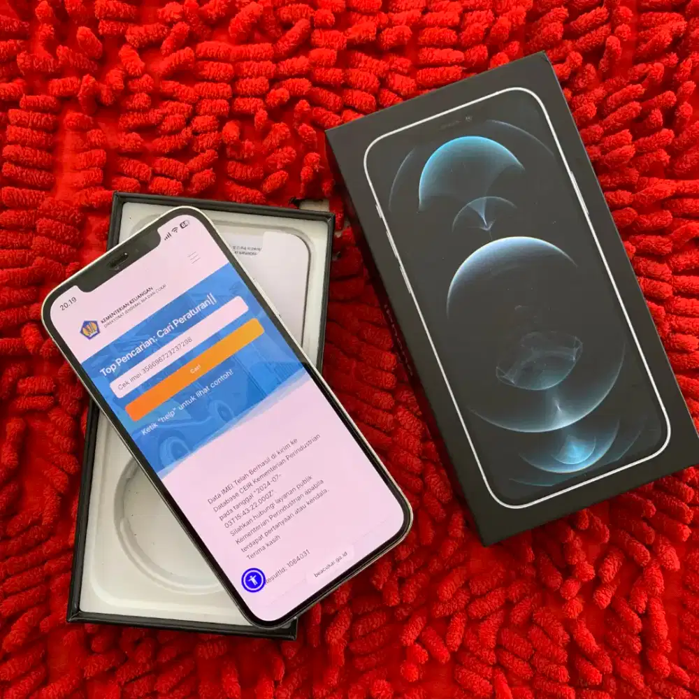 iPhone 12 PRO 128GB Lengkap Beacukai