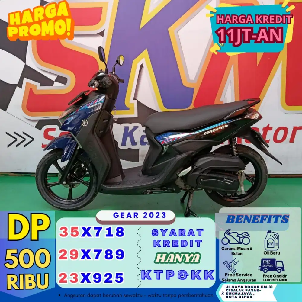 GEBYAR PROMO DP500 YAMAHA GEAR 2023 CASH/CREDIT