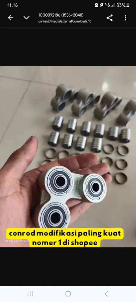 conrod Vixion model bearing