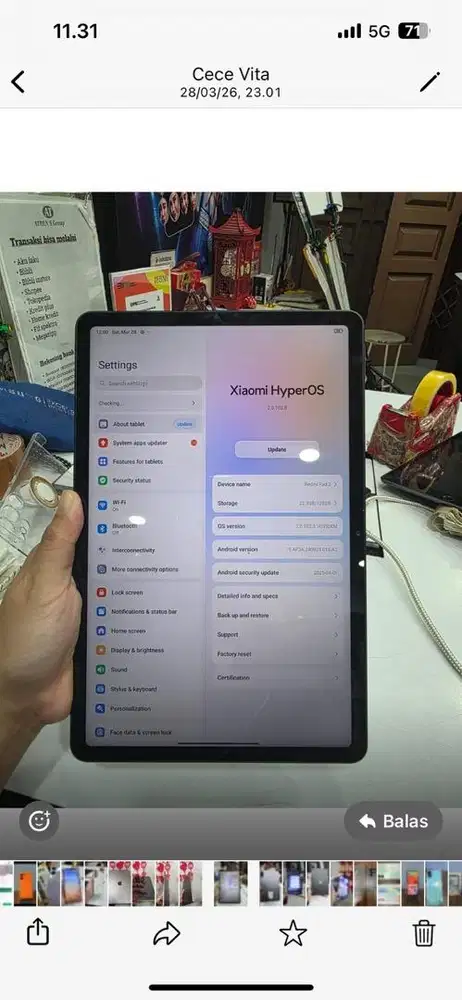 Second Xiaomi Pad 2 4/128 Wifi