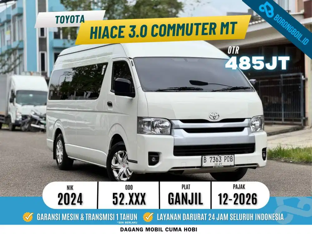 Toyota Hiace Commuter 3.0 MT 2024 Putih | Like New