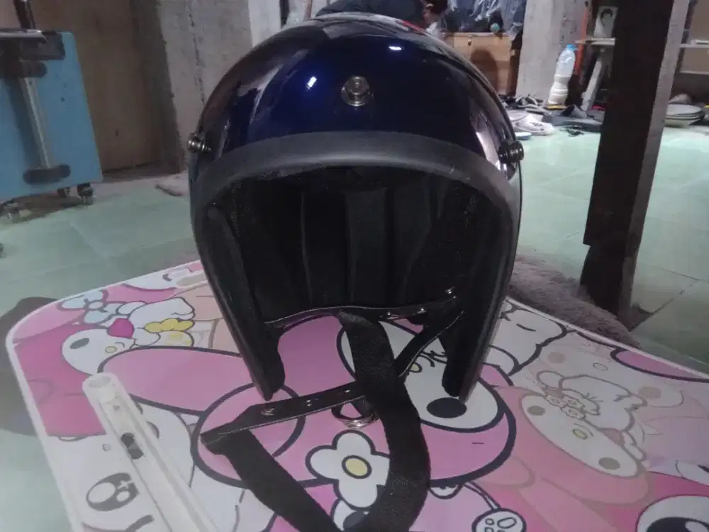 Helm slimhead warna biru dongker original store All size