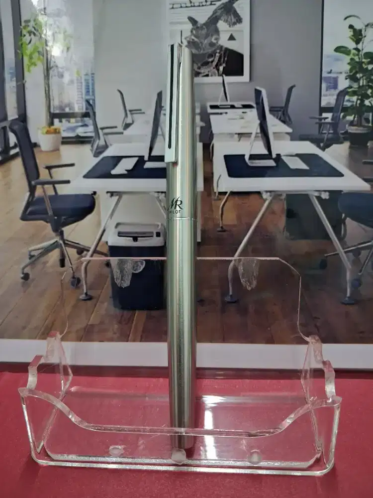 PILOT Myu Rex Fountain Pen Silver Stainless Steel Slim Fine