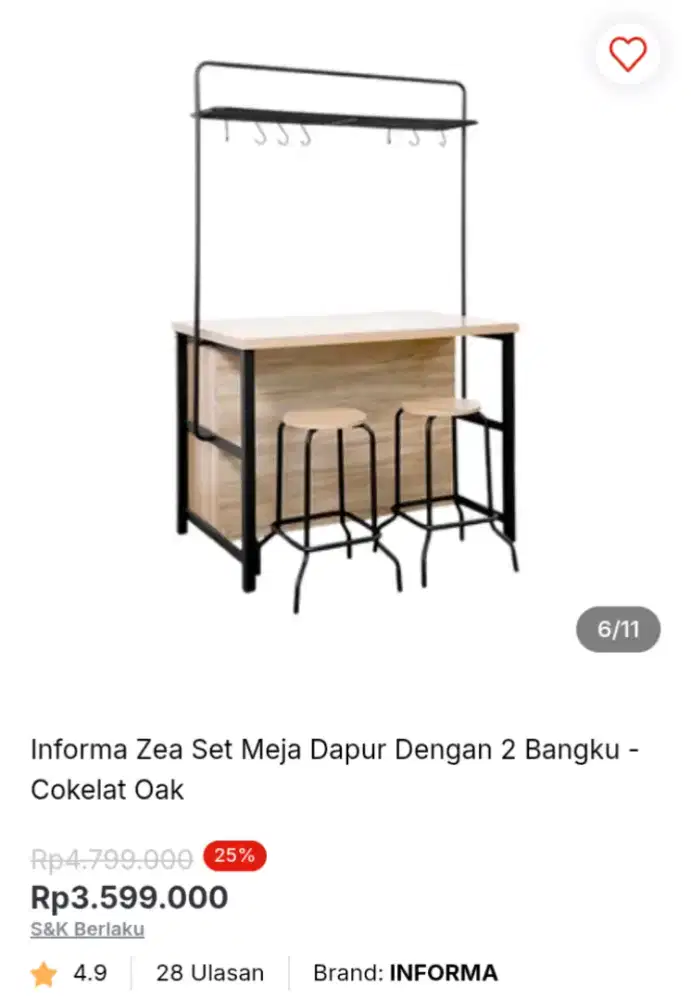 Meja Makan Informa