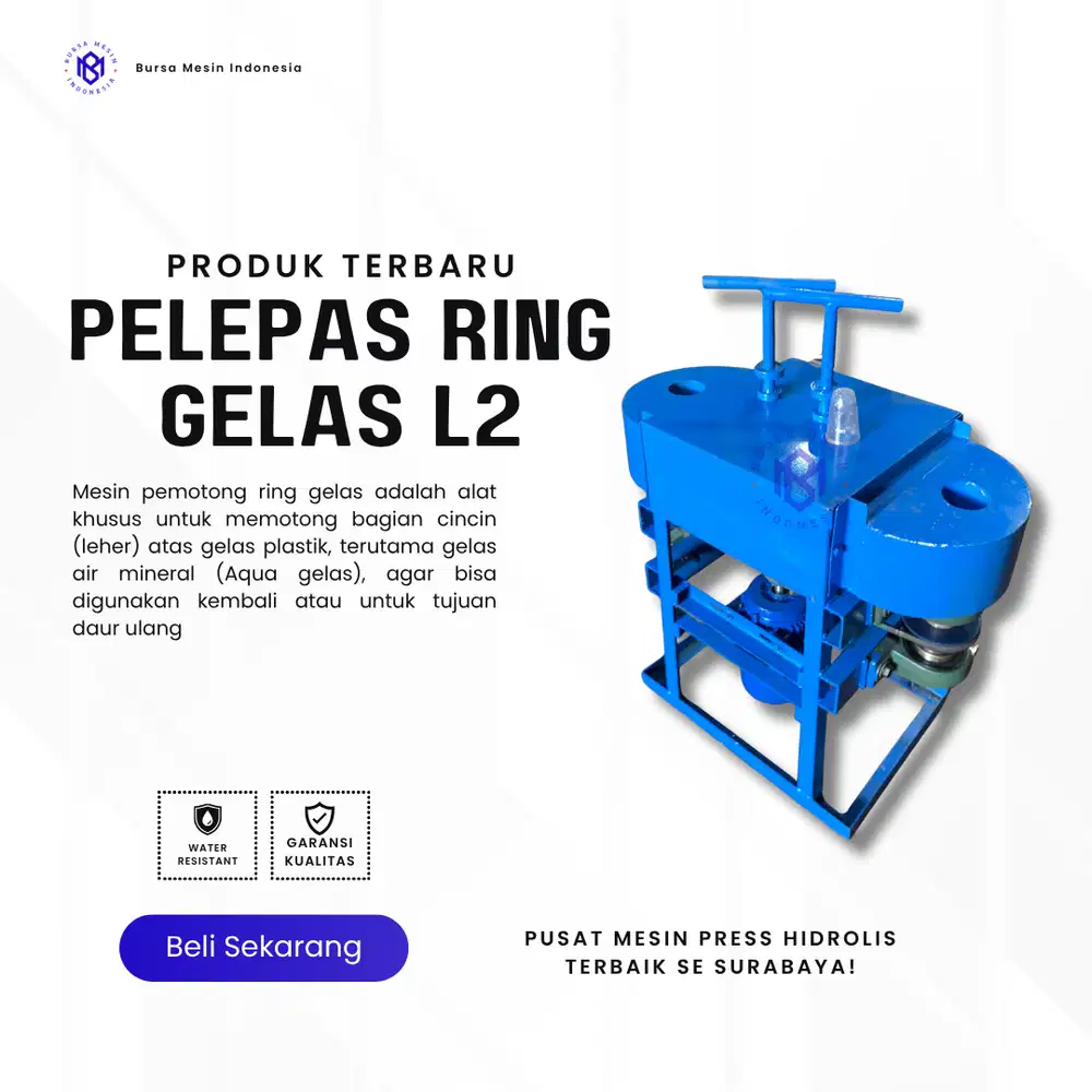 MESIN PELEPAS RING GELAS LUBANG 2