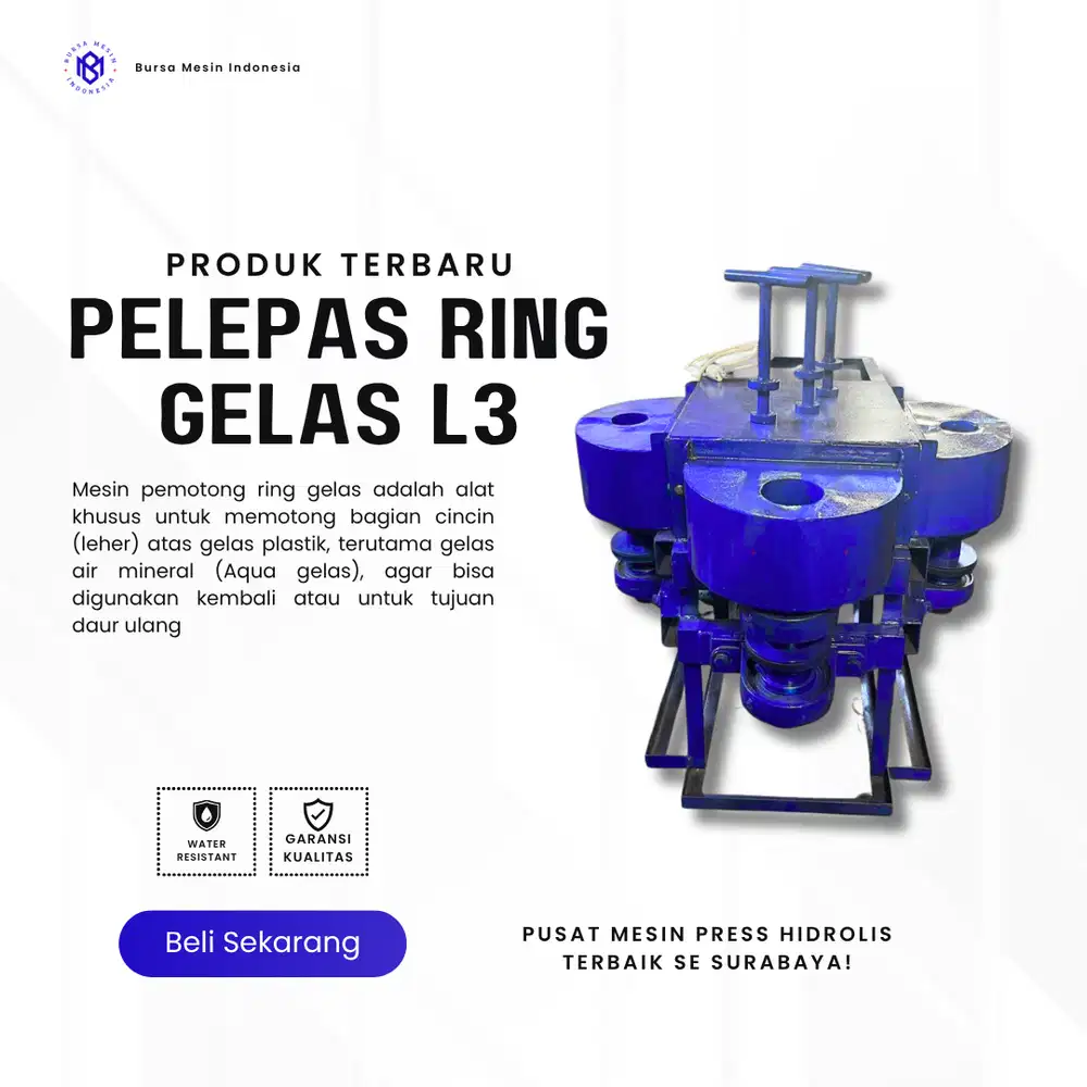 PELEPAS RING GELAS LUBANG 3