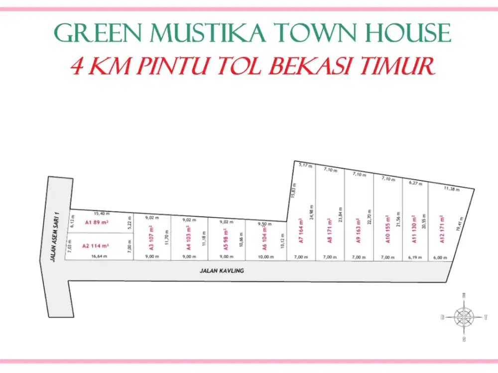 Kavling Murah 12 Menit Pintu Tol Bekasi Timur Cicilan Tanpa Bunga