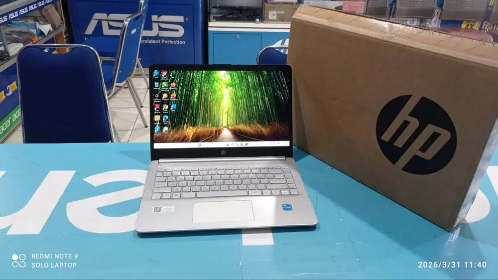 HP 14S SERI BARU CORE i3 GEN 12 RAM 8GB SSD 512GB ISTIMEWA LIKE NEWS