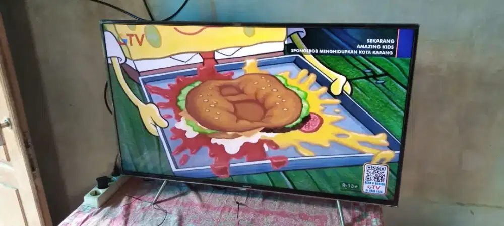 Led samsung 43in digital aja bukan android bukan smat digital tv remol