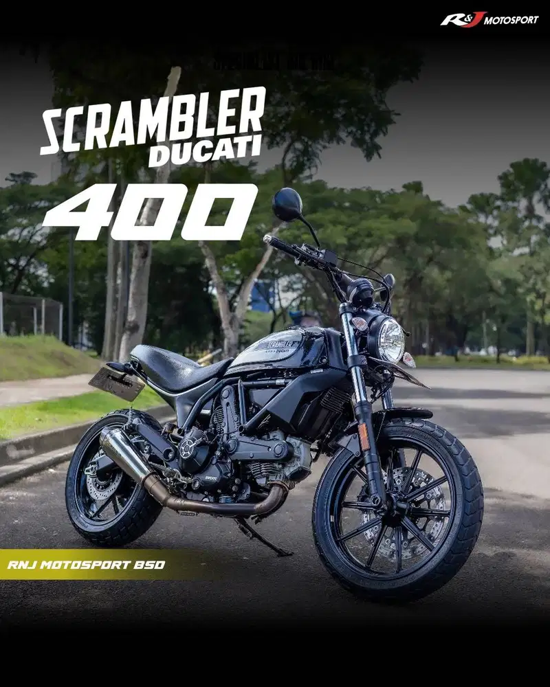 (Full Paper) Ducati Scrambler 400 Nik 2016 Warna Hitam 3.000an
