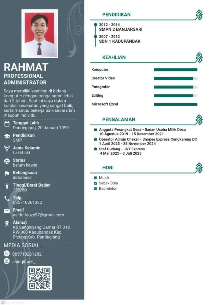 Info lokernya ijazah smp
