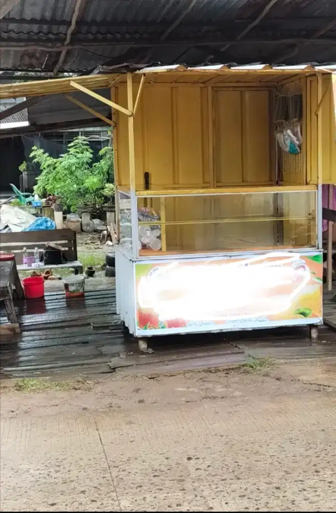 Gerobak konteiner konter dan es