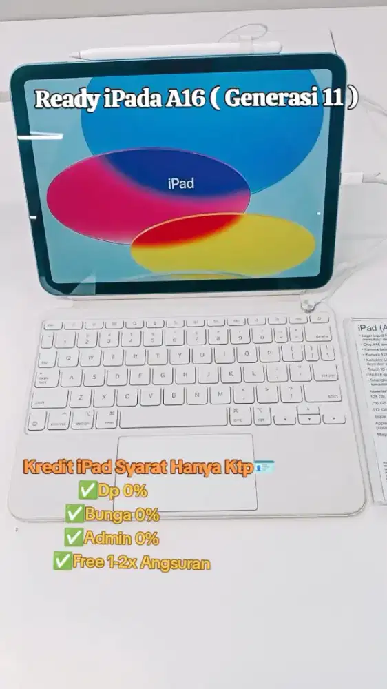 Kredit iPad A16 128GB Syarat Hanya Ktp