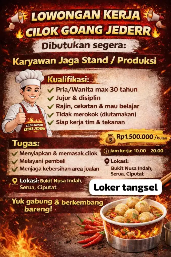 Loker kios cilok kuah