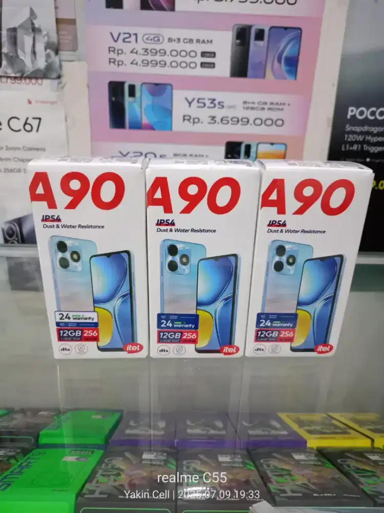 Itel A90 4+8/256 GB IP54 Camera 13 MP Batre 5200 mAh Garansi Resmi