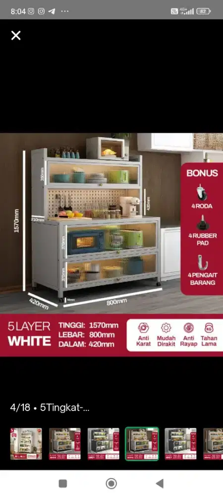 Rak piring serbaguna dapur