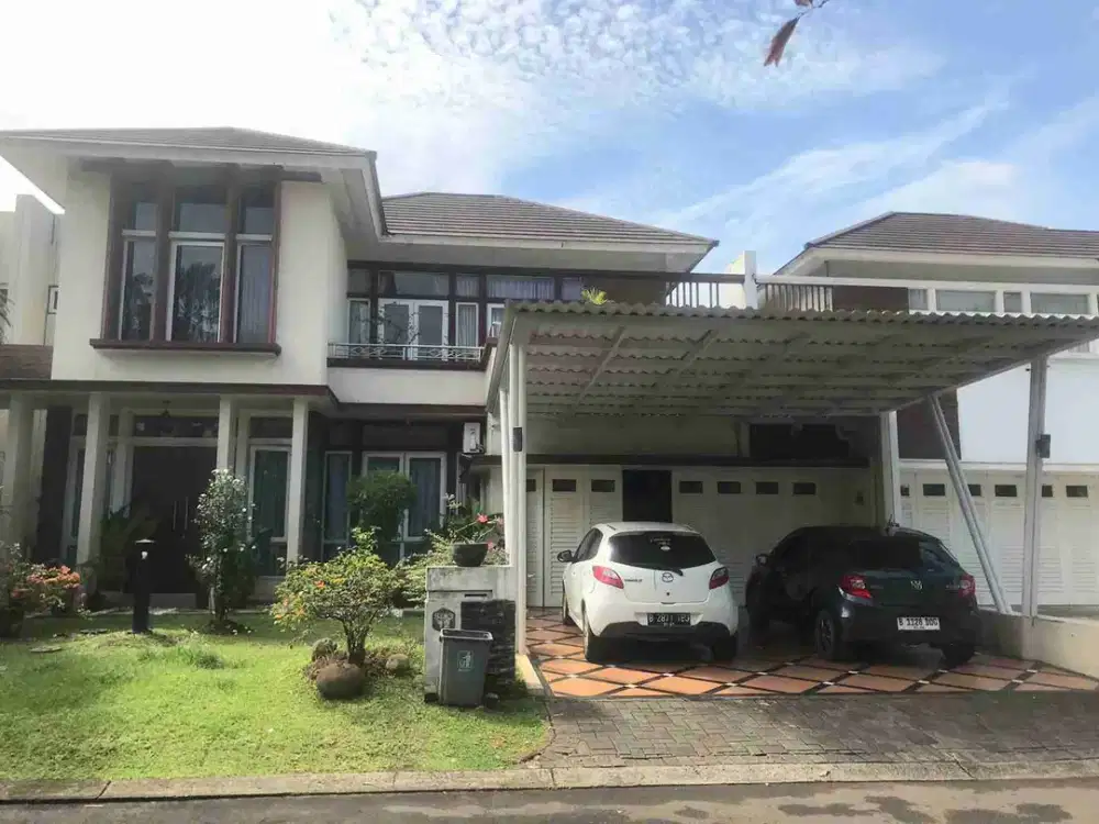 DIJUAL RUMAH BU DEPAN TAMAN DICLUSTER TERNAMA KOTAWISATA CIBUBUR