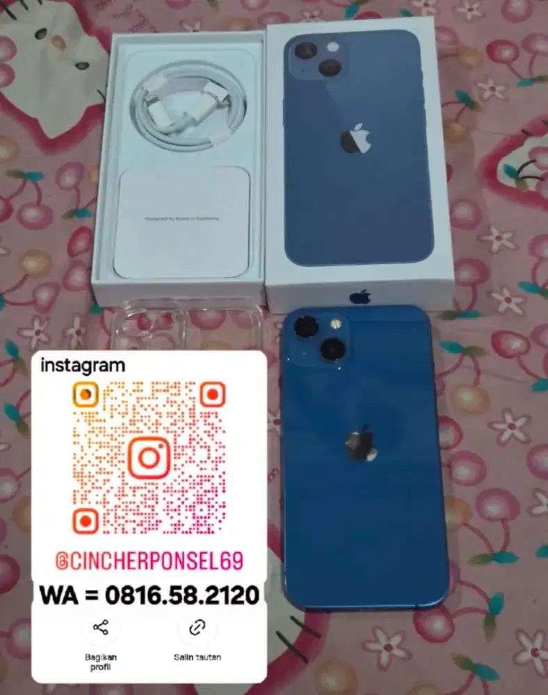 Jual iphone 13 Ibox 128gb siap pakai