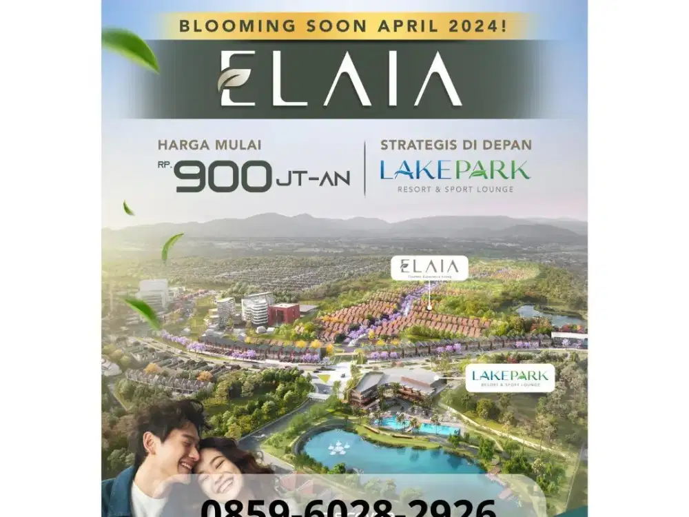 Rumah launching April 2024 Elaia CitraGarden Serpong Minimalis 3 Kamar
