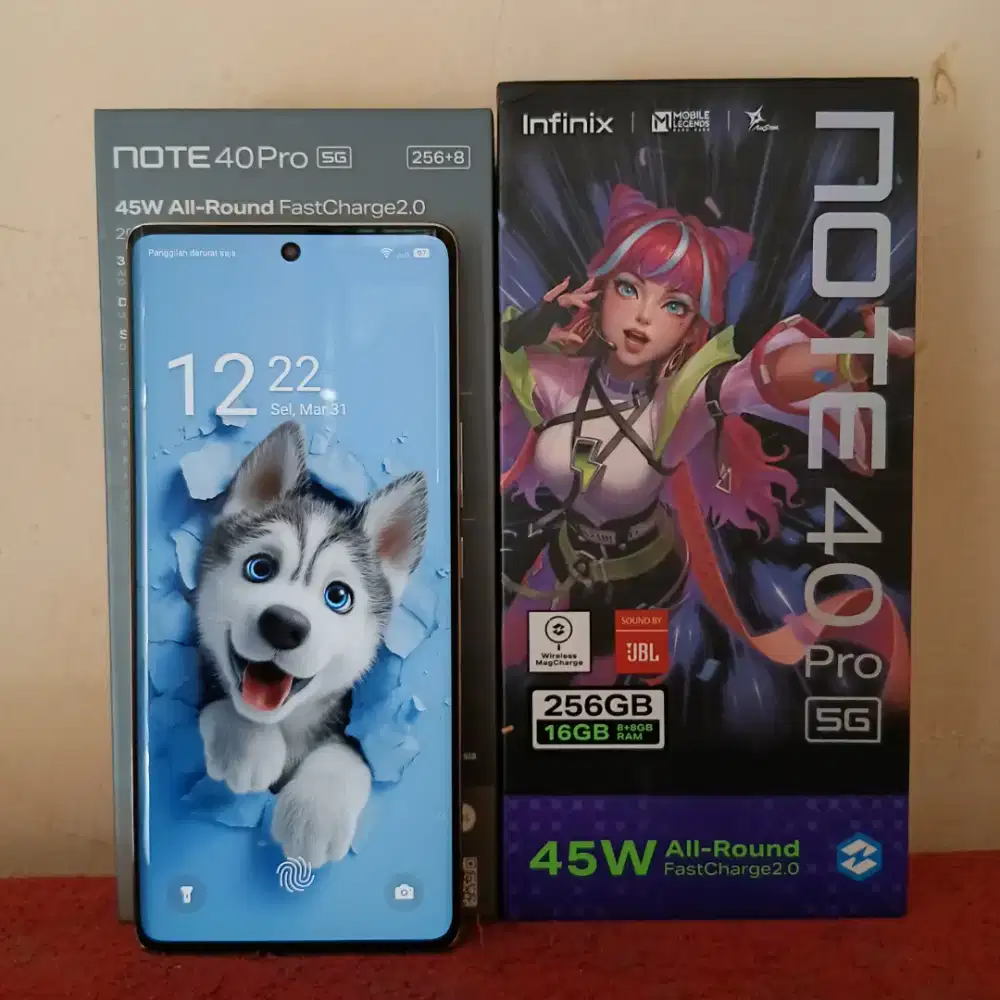 Infinix Note 40 Pro 5G 8/256 Fullset