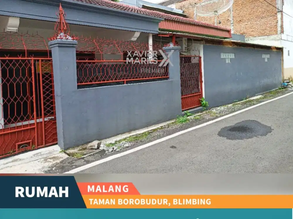 Dijual Rumah Selangkah ke Pusat Kota di Jl Taman Borobudur Malang