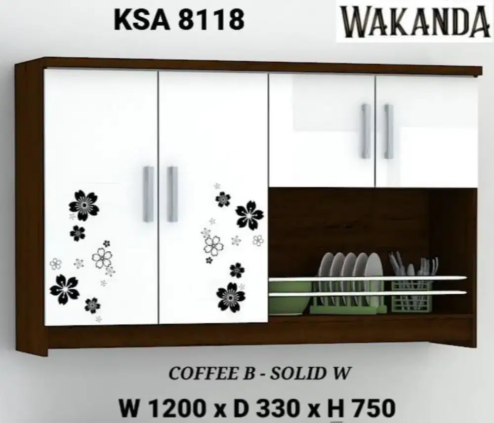 Lemari gantung / rak piring gantung