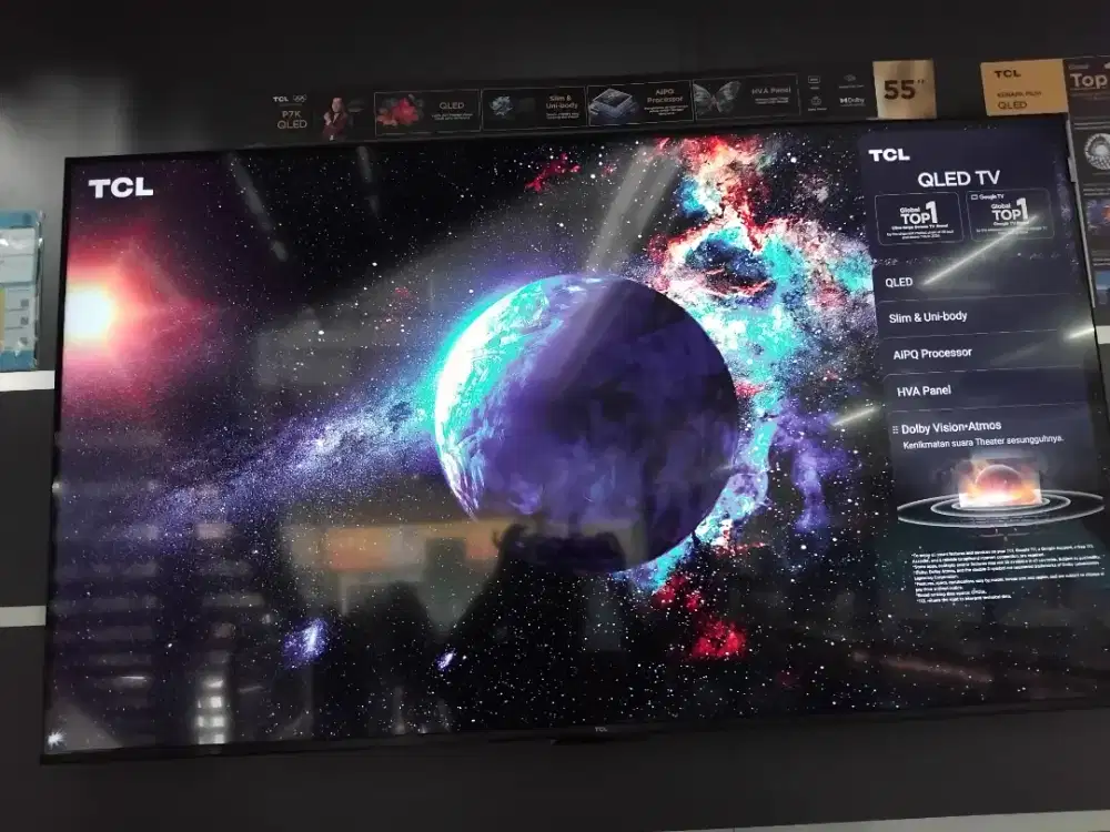 TV TCL 55inch 4k Uhd QLED Google TV