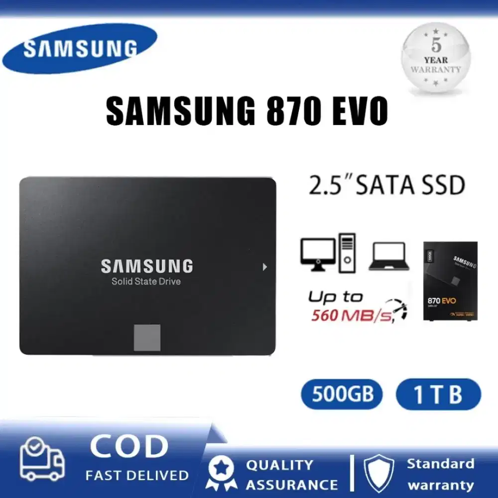 Jual ssd samsung evo 870 1 TB ex pemakaian