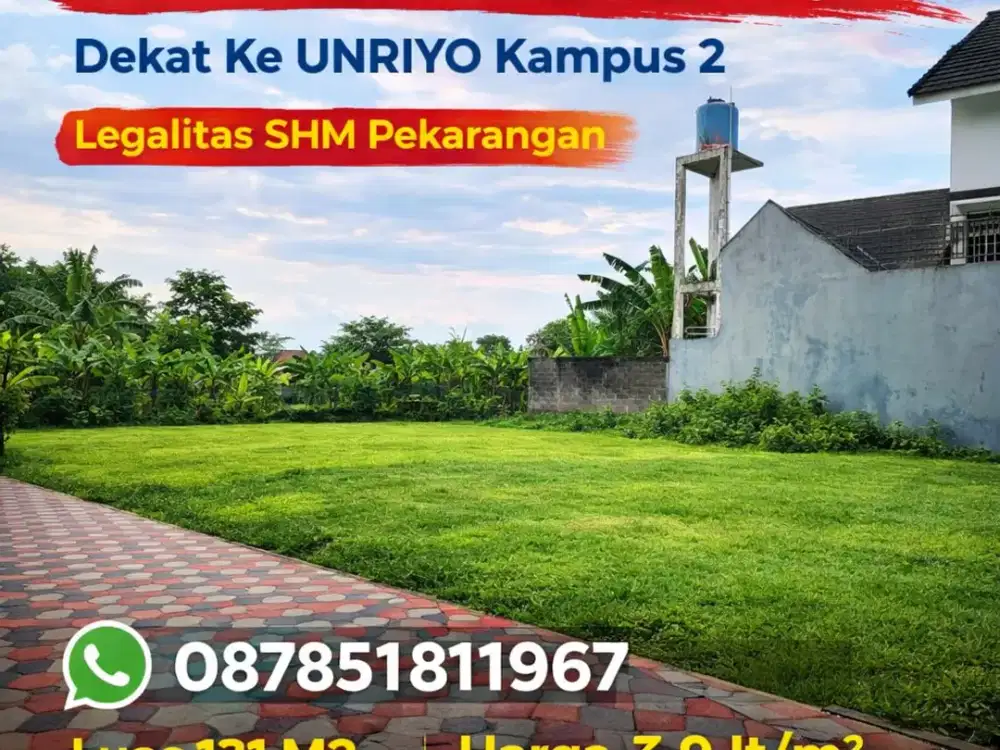 Tanah Maguwoharjo 3 menit dari  UNRIYO kampus 2