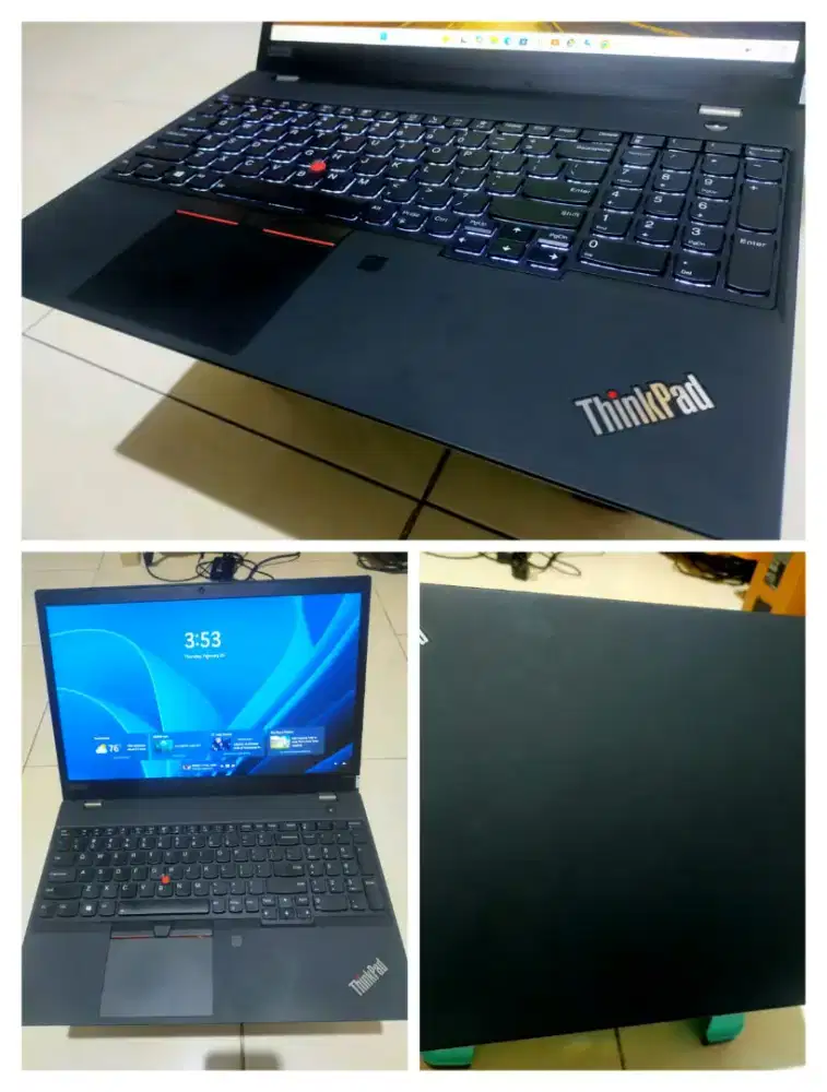 Dijual laptop Lenovo Thinkpad intel i7 gen 10 Dual Vga NVIDIA Quad dro