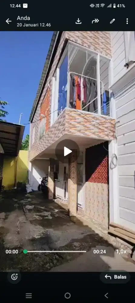 Di jual cepat, murah,rumah masuk mobil, dekat bnr, lokasi kota bogor,