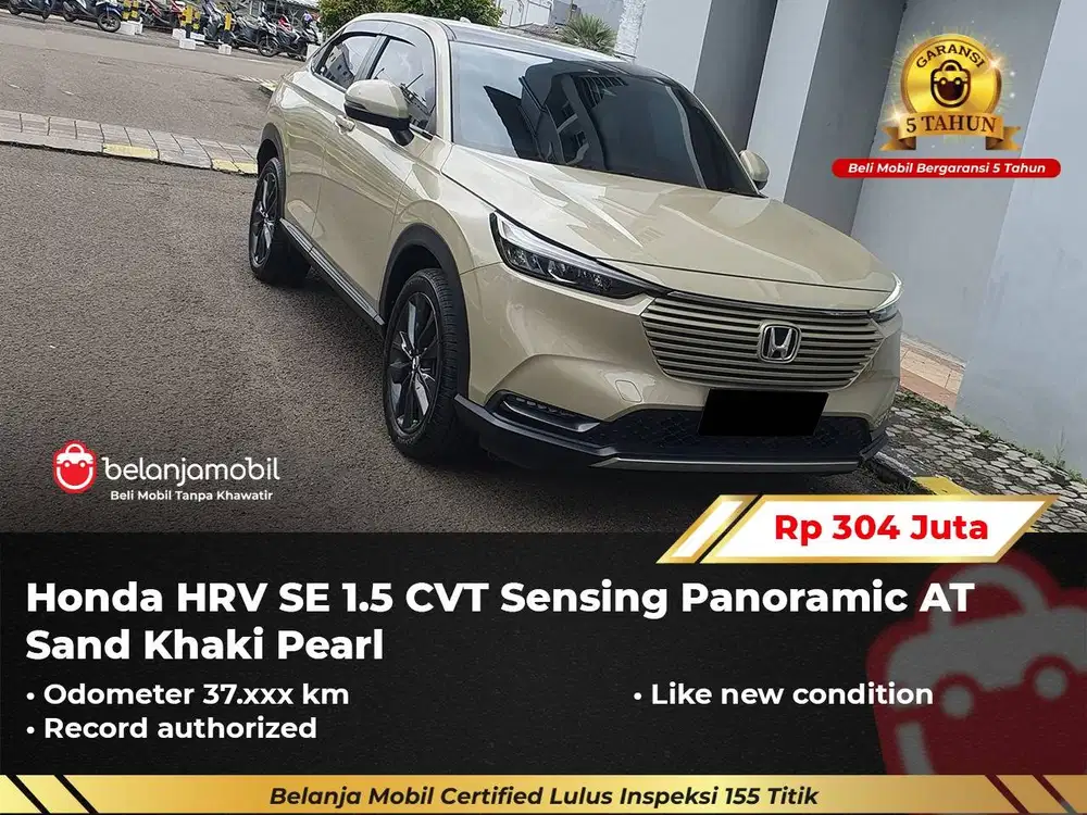 [ GARANSI 5TH ] Honda HRV HR-V HR V SE 1.5 Sensing Panoramic 2023/2024