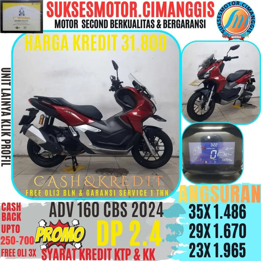 ADV 160 CBS TERMURAH CASHBACK UPTO700RIBUAN FREE OLI3X BERGARANSI