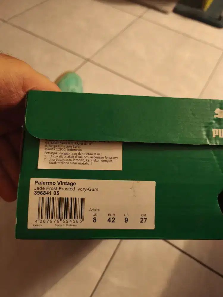 Puma palermo vintage green